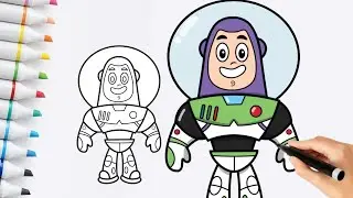 How To Draw Buzz Lightyear | Toy Story