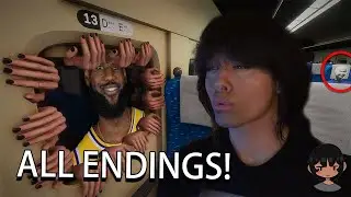 HELP IM STUCK ON A BULLET TRAIN | Shinkansen 0 | 新幹線 0号 ALL ENDINGS