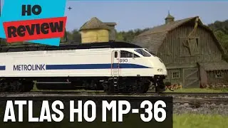 Review: Atlas HO MP-36 Metrolink locomotive! DC/DCC & ESU LOKSound Equipped!  LED lighting features!