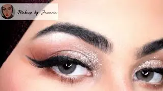 Easy Glitter Eye Makeup Tutorial for beginners in Urdu Hindi