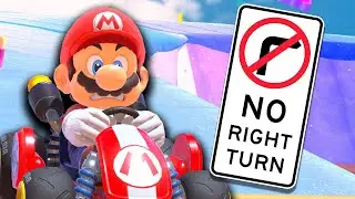 Can I win Mario Kart WITHOUT TURNING RIGHT?