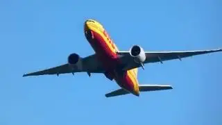 DHL 777 Sunny Take Off at East Midlands Airport