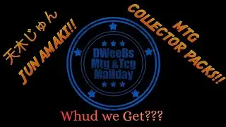 Jun Amaki & Mtg Mail Day!!! Jun Amaki cards and Mtg Collector packs#mtg #天木じゅん