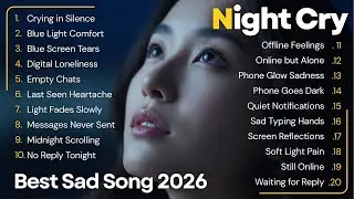 Tears in Blue Light 🌙 Sad Night Music for Overthinking & Lonely Hearts