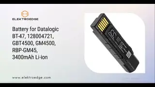 Battery for Datalogic BT-47, 128004721, GBT4500, GM4500, RBP-GM45, 3400mAh Li-ion
