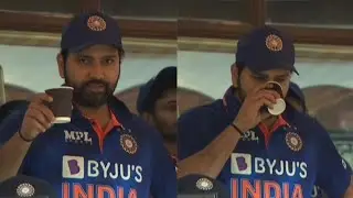 Rohit sharma offering tea to fans😂 | Rohit sharma drinking tea | india vs sri lanka match moment