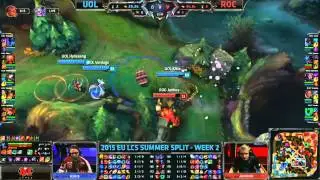 Roccat vs Unicorns of Love (ROC vs UOL) - W2D2 EU LCS Summer 2015 - League of Legends