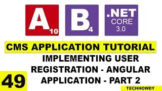 Implementing User Registration in Angular Application - 2 | Angular 10 | ASP.NET CORE 3.0