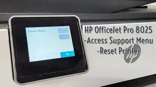 Полуполный сброс настроек принтера HP OfficeJet Pro 8025 и доступ к меню поддержки 8025e 8035 8035e