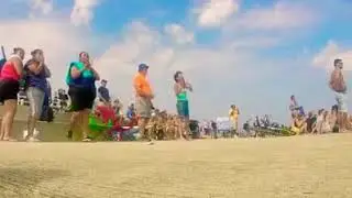 Surprise Fighter Jet Fly-by