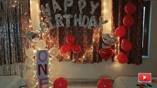 Simple Home Birthday Decoration Ideas | Low Budget Party Setup 🏡