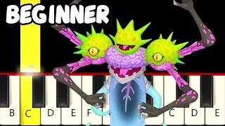 My Singing Monsters - Ethereal Workshop - Fast and Slow Piano Tutorial - Beginner