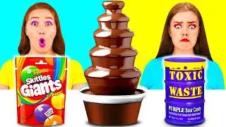 Chocolate Fountain Challenge | Amazing Kitchen Hacks by 4Fun Challenge
