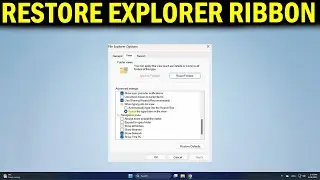 How To Restore And Back The Ribbon In Windows 11 File Explorer