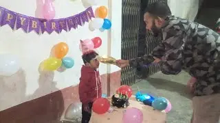 ছেলের বাবা ছেলেকে জন্মদিনে আশীর্বাদ করছে 🤗🎉🎂🎈 #vlog #birthdayboy 