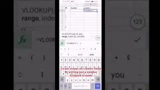 Vlookup formula in Google Sheets | MS Excel in android
