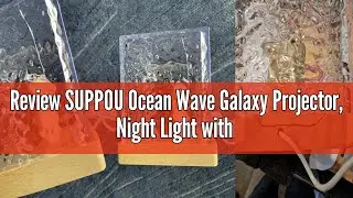 Review SUPPOU Ocean Wave Galaxy Projector, Night Light with Remote Control, 16 Colors Gradual Rotati