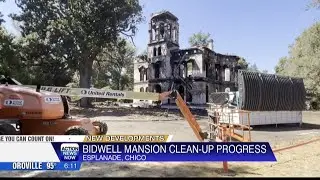 Cleanup efforts to remove debris around Bidwell Mansion continue