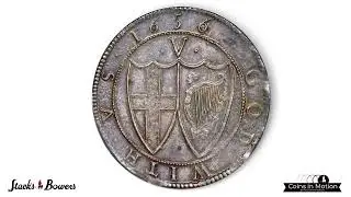 GREAT BRITAIN. Commonwealth. Crown, 1656/4. London Mint; mm: Sun. NGC MS-64.