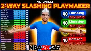 *NEW* 2-WAY SLASHING PLAYMAKER BUILD is TOXIC in NBA 2K26! BEST BUILD 2K26!