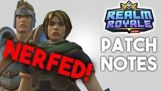Warrior & Hunter NERFS! Realm Royale Patch Notes Early Access 2 TEST SERVER