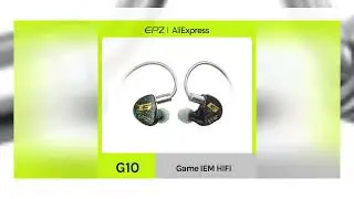EPZ G10 Earphones Wired HIFI 10MM LCP  Dynamic Driver IEM In Ear Monitor 0.78 2 Pin Detachable Ca