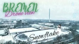 Bremen snowflake ❄️ || Drone view || 4K