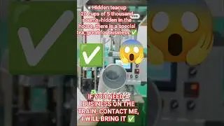 IF YOU NEED A BUSINESS ON THE TRAIN, CONTACT ME, I WILL BRING IT ✅️● Hidden teacup20 cups 😱 #reels
