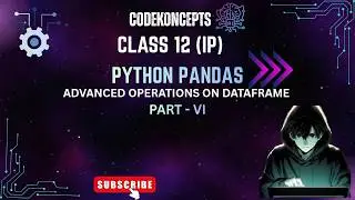 Advance Operations on DataFrame (Pandas)