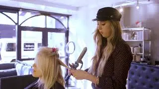 How to curl textured lob haircut | part 2