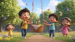 A Tisket, A Tasket | Classic Nursery Rhyme for Kids | Sing Along Songs & Children&rsquo;s Music 🧺🎶