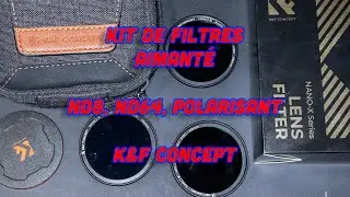 Kit de filtres aimanté k&f concept : polarisant, ND8 et ND64