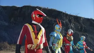 [Let's Go Kamen Riders] Kikaider, Kikaider 01, Inazuman, and Zubat appear