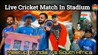 LIVE Cricket Match in Stadium 🏟️ | Full Crowd Reaction | Match Day Vlog | india vs south africa 