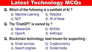 Latest Technology MCQs 2026 | 100% Exam Ready 