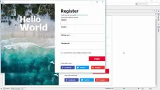 JAVA - How To Design Login And Register Form || Modern Design 2019