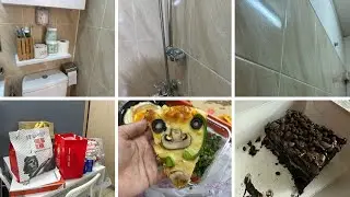 روتين يومين متواصلين ب15 دقيقه 😅تنضيف وتلويز وترتيب ❤️فن من فنون العلاج هوه الاستماع 😭