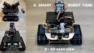 A Homemade Raspberry Pi Smart Tank Robot - 5 - 2D scan view