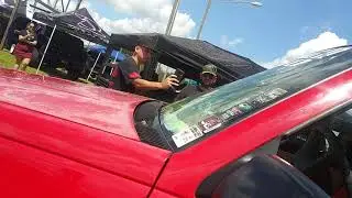 Team#aintloud breaking some windshield