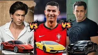 Shahrukh Khan Vs Cristiano Ronaldo Vs Salman Khan Comparison 2024 | Cars Collection | Total Networth