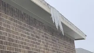 Beware of falling icicles, dangerous sidewalks, roadways