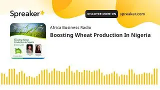 Boosting Wheat Production In Nigeria
