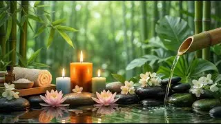 Warm gentle piano 🕯️ deep sleep & calm 🌿 bamboo water sounds ✨