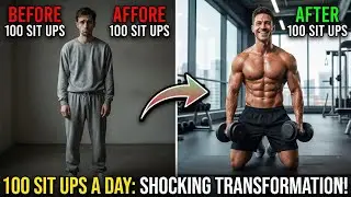 Before 100 Sit Ups 🤡vs After 100 Sit Ups ☠️| Shocking Abs Transformation 💥