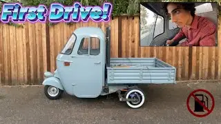 Первый тест-драйв Piaggio Ape | Переделка Piaggio Ape в электромобиль 1963 года, часть 2