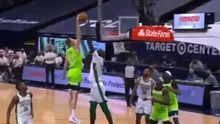 Jake Layman INSANE DUNK over 7 foot 5 Tacko Fall!!