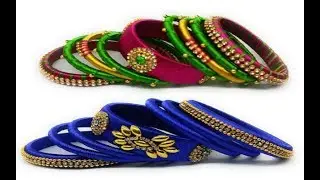 High Quality Fancy Silk Thread Bangles || Function Wear Use Fancy Thread Bangles Collections