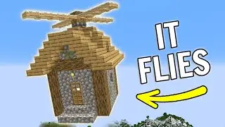 I Made a FLYING BASE in Minecraft