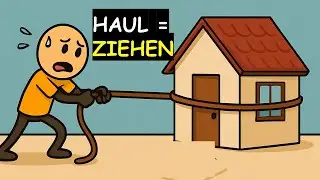 Haul = etwas Schweres ziehen oder schleppen | Die Haus und Lasso Eselsbr&uuml;cke!