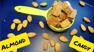 Almond CaramelCandy|Badam candy|healthy candy for kids|easy way to make almond candyബദാംമിട്ടായി94